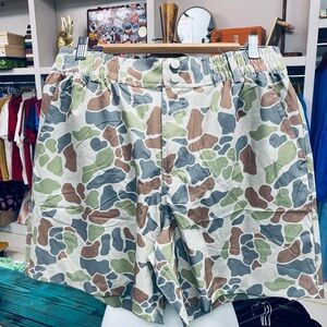 BURLEBO- Everyday Short - River Rock Grey - Deer Camo Pocket- 7”